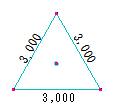 多角形の辺寸法指定の関係性を示した図です。
